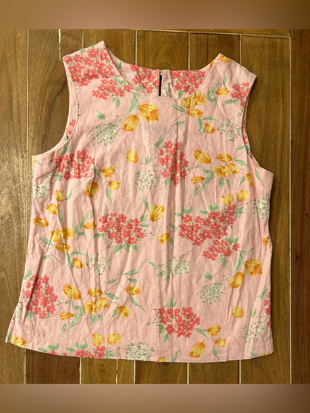 SOUTHERN LADY linen blend floral shirt. 12.
